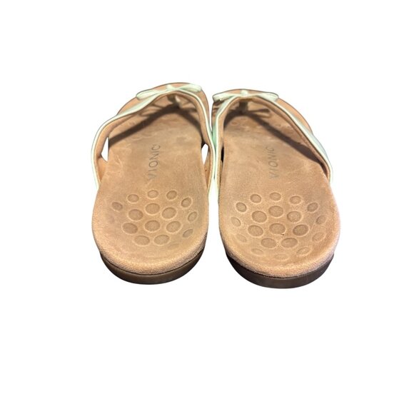 Vionic Womens Mint Green Bow Detail Sandals Size 8 Comfortable Arch Support Slip - Picture 3 of 6